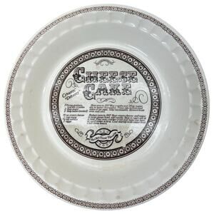 Vintage Royal China Cheesecake Recipe Plate USA Oven Safe Dish
